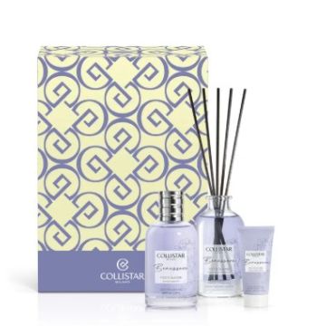 Cofanetto benessere fico glicine eau de toilette 100 ml + burro liquido corpo 50 ml + fragranza ambiente 100 ml