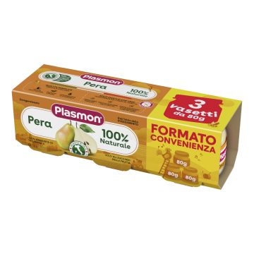 Plasmon omogeneizzato pera 3 pezzi da 80 g