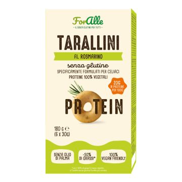 Foralle tarallini proteici rosmarino 6 bustine da 30 g