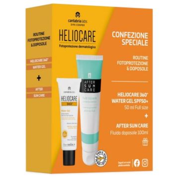 Heliocare 360 water gel 50 ml + after sun 100 ml travel size