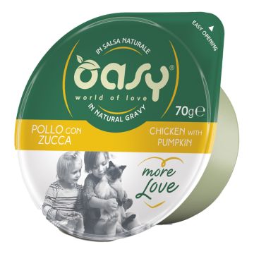 Oasy Gatto More Love In Cup Adulto Pollo & Zucca 70 Gr