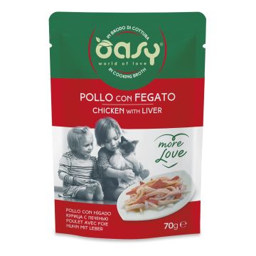 Oasy Gatto More Love In Busta Adulto Pollo & Fegato 70 Gr