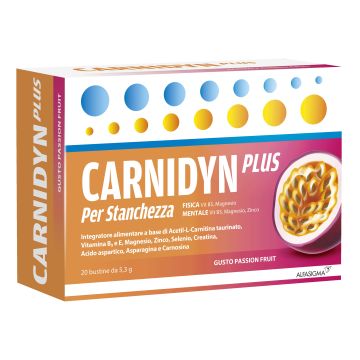 Carnidyn Plus 20 Bustine Gusto Passion Fruit 5,3g