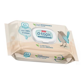 D-topic salviette umidificate 64 pezzi