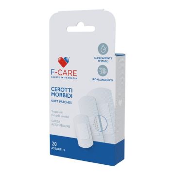 Cerotti morbidi f-care misure assortite 20 pezzi