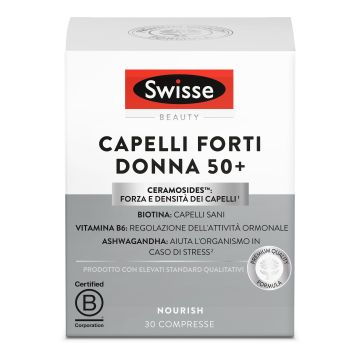 Swisse Capelli Forti Donna 50+ Integratore Per Capelli 30 Compresse