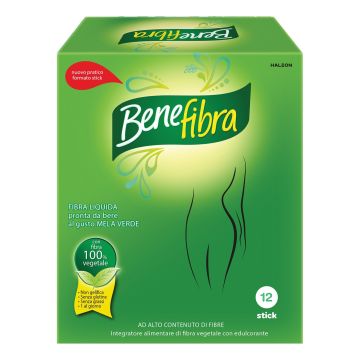 Benefibra Liquido Integratore Fibre Vegetali Flora Intestinale 12 Stick