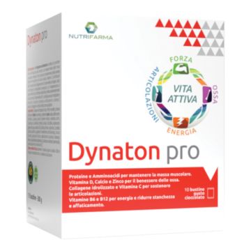 Nutrifarma dynaton pro 10 bustine gusto cioccolato