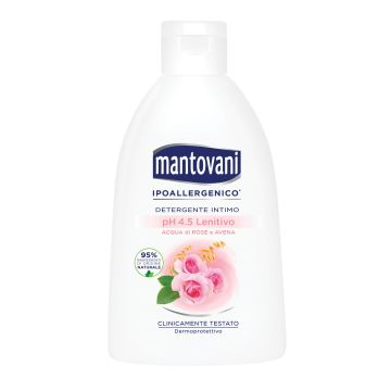 Mantovani Igiene Intima Ph 4.5 Lenitiva Acqua Di Rose E Avena 200 ml
