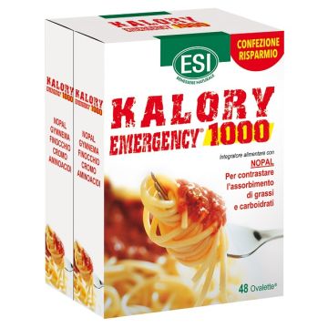 ESI Kalory Emergency 1000 Integratore per Ridurre l'Assorbimento di Calorie 48 Ovalette