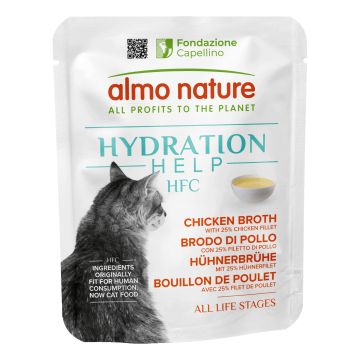 Almo hydration help brodo pollo con filetti di pollo 50 g
