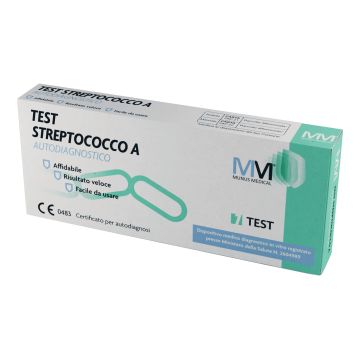 Test streptococco a autodiagnostico munus medical rilevazione batterio streptococco b-emolitico di gruppo a da tampone faringeo