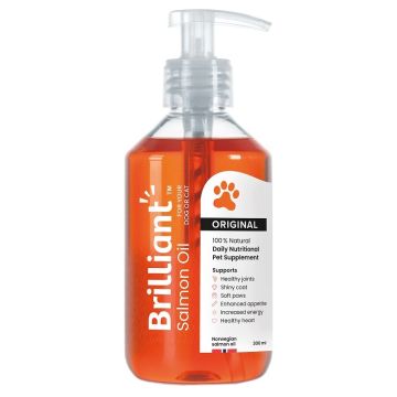 Brilliant salmon oil olio di salmone puro per cani e gatti 300 ml
