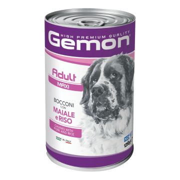 Gemon adult maxi bocconi con maiale e riso 150 g