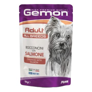 Gemon busta adult con bocconcini salmone 100 g