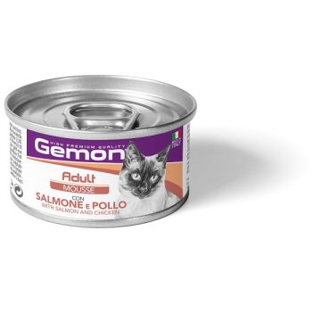 Gemon mousse adult con salmone e pollo 85 g Gemon mousse adult con salmone e pollo 85 g