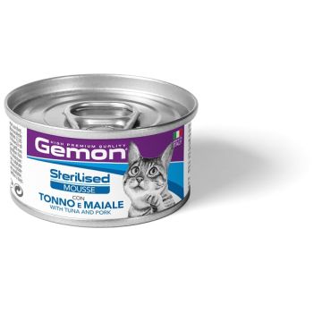 Gemon mousse sterilised con tonno e maiale 85 g