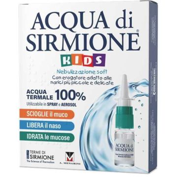 Acqua di sirmione kids nebulizzazione soft acqua termale 100% 6 flaconcini pluridose x 15 ml