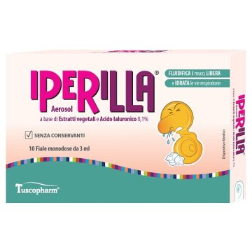 Aerosol iperilla 10 fiale monodose da 3 ml a base di estratti vegetali e acido ialuronico 0,1%