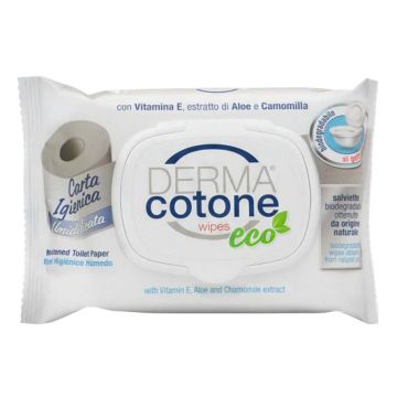 Dermacotone salviettine carta igienica eco umidificata 20 pezzi