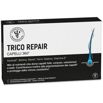 Lfp tricorepair caoelli 360 gradi 30 capsule vegetali vegicaps senza glutine Lfp tricorepair caoelli 360 gradi 30 capsule vegetali vegicaps senza glutine
