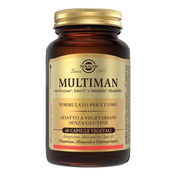 Multiman 60 capsule vegetali senza glutine