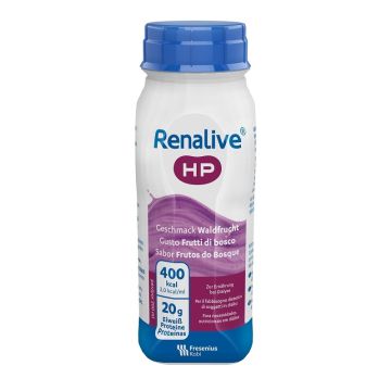 Renalive hp gusto frutti di bosco 4 flaconi da 200 ml senza glutine