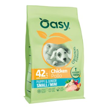 Oasy dry dog original puppy small/mini pollo 2 kg