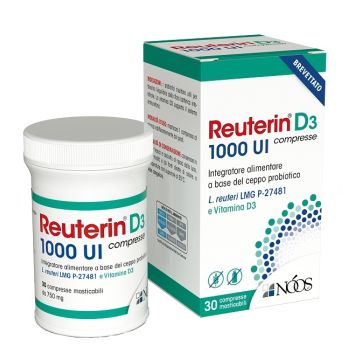 Reuterin d3 compresse 1000 ui 30 compresse masticabili senza glutine senza lattosio