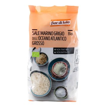 Fior di loto sale marino grigio dell oceano atlantico grosso 1 kg