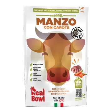 Real bowl busta singola manzo senza cereali 150 g Real bowl busta singola manzo senza cereali 150 g