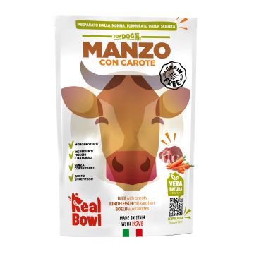 Real bowl busta singola manzo senza cereali 400 g Real bowl busta singola manzo senza cereali 400 g