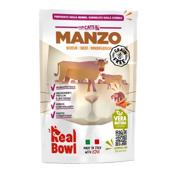Real bowl busta singola manzo senza cereali 160 g Real bowl busta singola manzo senza cereali 160 g
