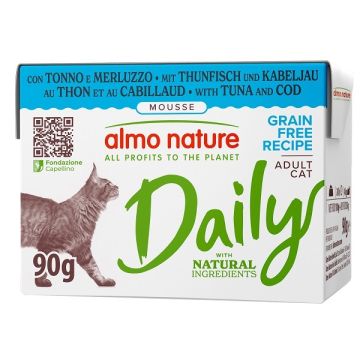 Almo daily cat tonno merluzzo 90 g