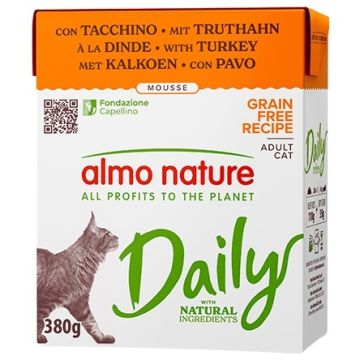 Almo daily cat tacchino 380 g