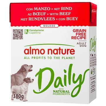 Almo daily dog manzo 380 g