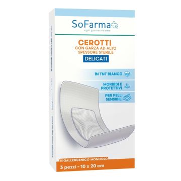Cerotto delicato 10x30 cm 3 pezzi sofarma