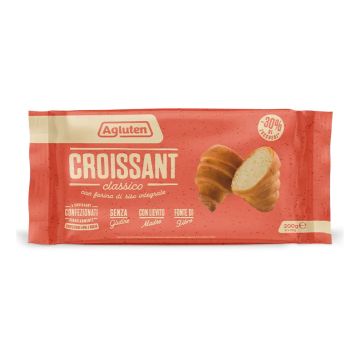 Agluten croissant classici 4 pezzi da 50 g latte delattosato
