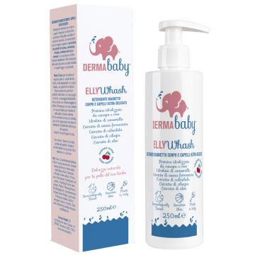 Derma baby elly wash detergente bagnetto corpo e capelli ultra-delicato 250 ml