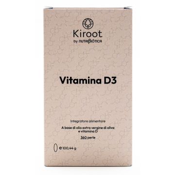 Kiroot by nutribiotica vitamina d3 360 perle senza glutine senza lattosio
