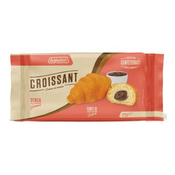 Agluten croissant crema cacao 4 pezzi da 55 g