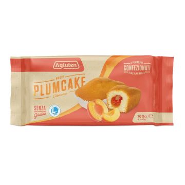 Agluten nuovi plumcake albicocca 4 pezzi da 40 g
