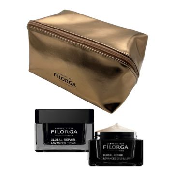 Filorga xmas 2026 coffret global anti aging global repair advanced cream + global repair advanced eyes & lips + trousse