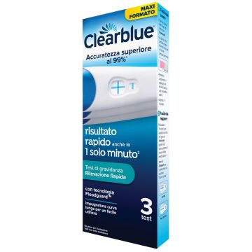 Clearblue test gravidanza rilevazione rapida 3 pezzi