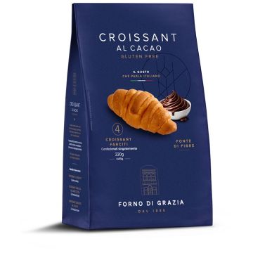 Fdg croissant cacao 4 pezzi da 55 g Fdg croissant cacao 4 pezzi da 55 g