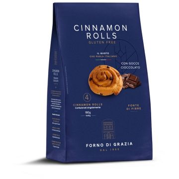 Fdg cinnamon rolls gocce cioccolato 4 pezzi da 45 g Fdg cinnamon rolls gocce cioccolato 4 pezzi da 45 g