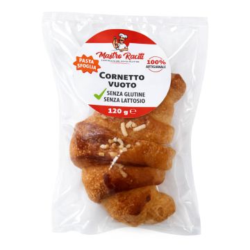 Mastro raciti cornetto vuoto 120 g senza glutine senza lattosio Mastro raciti cornetto vuoto 120 g senza glutine senza lattosio