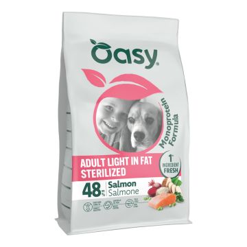 Oasy dry dog monoprotein adult light salm 10 kg Oasy dry dog monoprotein adult light salm 10 kg