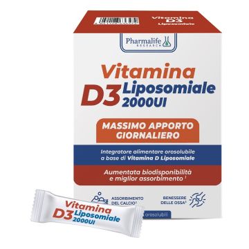 Vitamina d3 liposomiale 30 stick orosolubili 1,5 g senza glutine naturalmente privo di lattosio