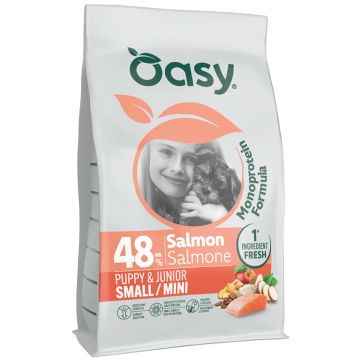 Oasy dry dog monoprotein puppy small/mini salmone 800 g